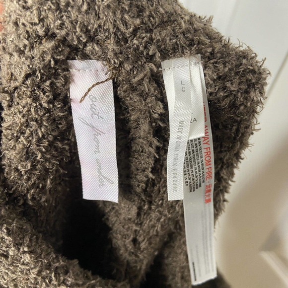 Urban Outfitters Out From Under Size Large Fuzzy Flare Lounge Pants Brown Plush - Picture 8 of 12